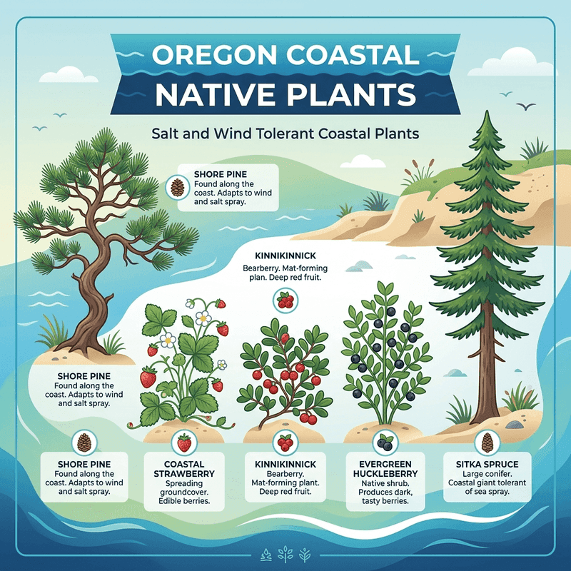 Oregon Coastline Plant Guide