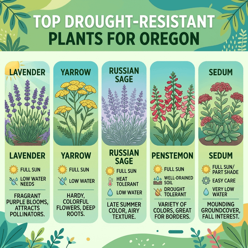 Top Oregon Drought-Resistant Plants