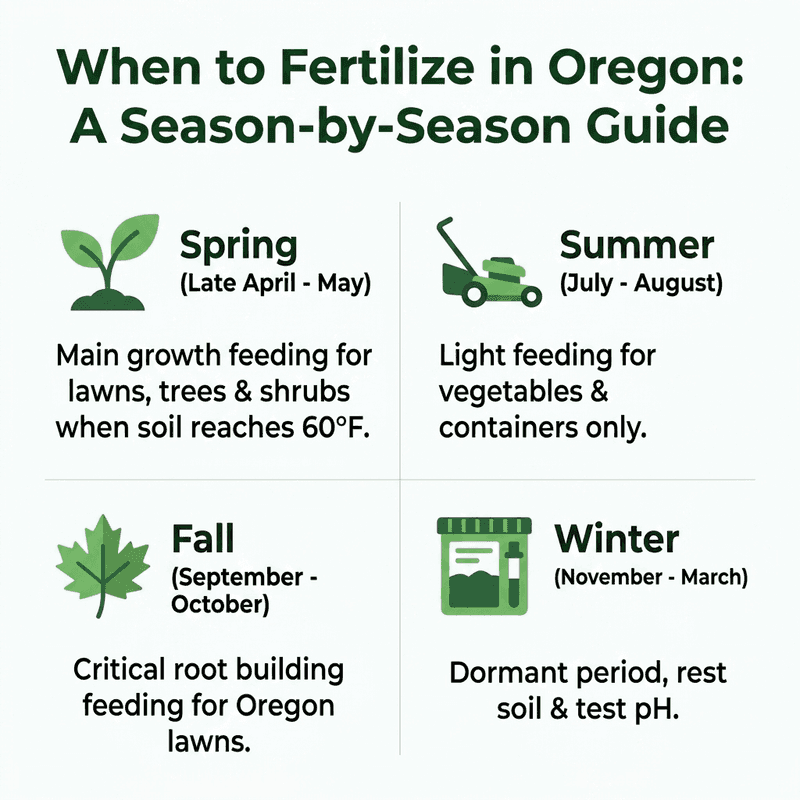 Oregon Season-by-Season Fertilizing Schedule