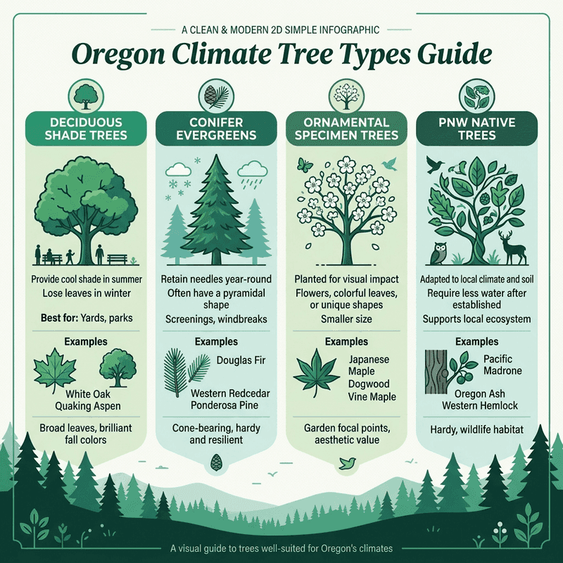 Oregon Climate Tree Guide