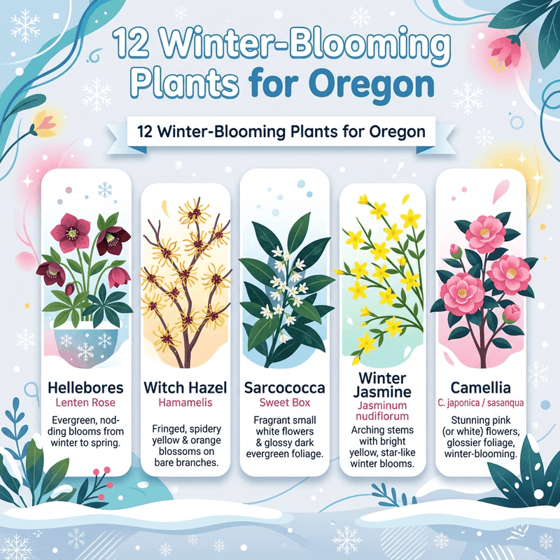 12 Winter-Blooming Plants for Oregon